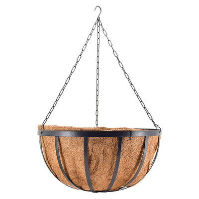Arcadia Garden Products Round Hanging Planter Basket Coco Liner 20-Inch 1593B