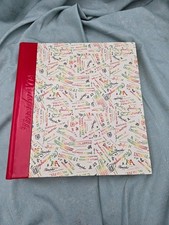 Album fotografico/scrapbook vintage Pineider 1774 rosso 12" x 13" 60 pagine