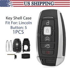 for 2017 2018 2019 2020 Lincoln MKC MKZ 5 Button Remote Key Fob Case Shell Cover