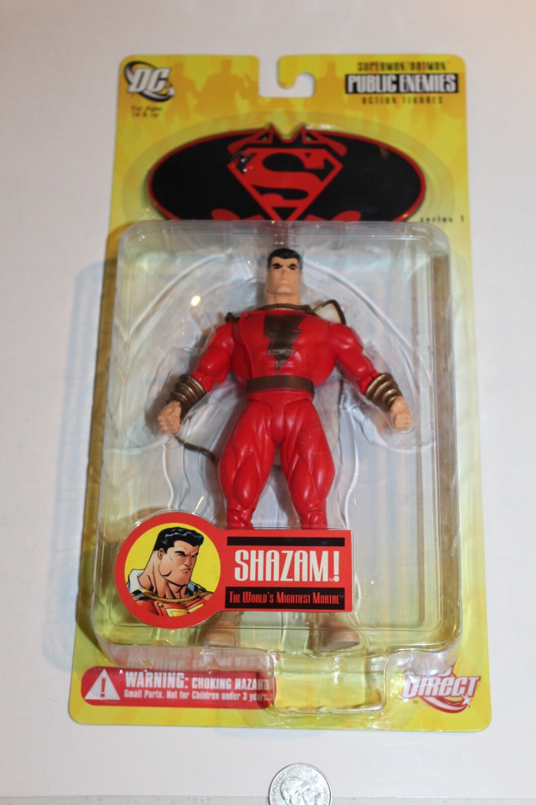 SEALED 2005 DC Direct Public Enemies Shazam Figure MOC MISP RARE HTF Superman