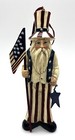 Uncle Sam Patriotic Stars Stripes Flag Red White Blue 7 Inch Ornament