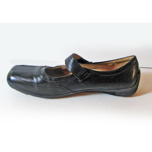 Nuevo Hush Puppies 9.5M Cuero Negro Mary Janes Correa Adhesiva Agarre Suela Comodidad - Imagen 3 de 11