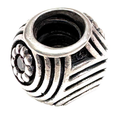 Authentic Retired Pandora Sterling Silver Hypnotic Brown CZ Charm 790432BCZ - Picture 9 of 11