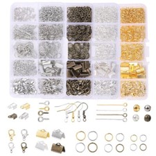 1000x Jewelry Making Kit Findings Earring Necklace Repair Tools Supplies Set DIY