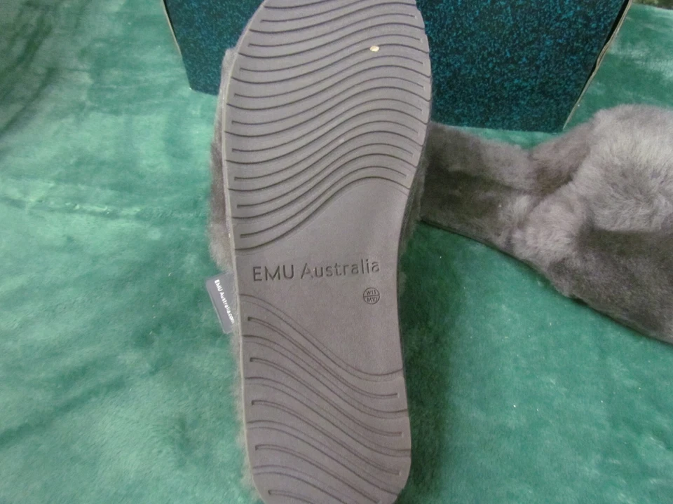 NUEVA ZAPATILLA SIN CORDONES EMU AUSTRALIA MYRA CARBÓN TALLA 11 W Foto 3 de 4