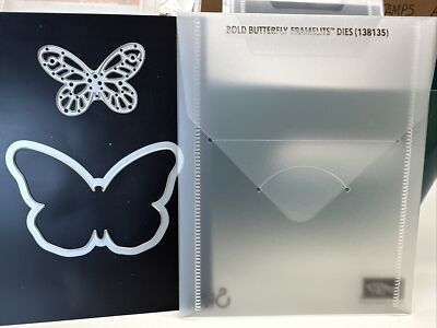 Stampin Up Bold Butterfly Framelits dies & 24 6x6 Sheets Butterfly DSP ...