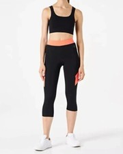 AURIQUE Sports Leggings Womens Fitness Capri 3/4 Activewear Gym Running Yoga