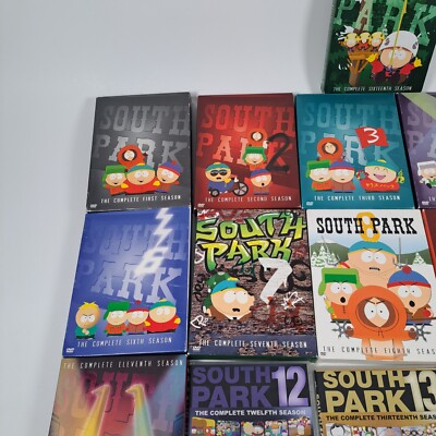 South Park Seasons 1-16 DVD Collection Lot 97368801844| eBay