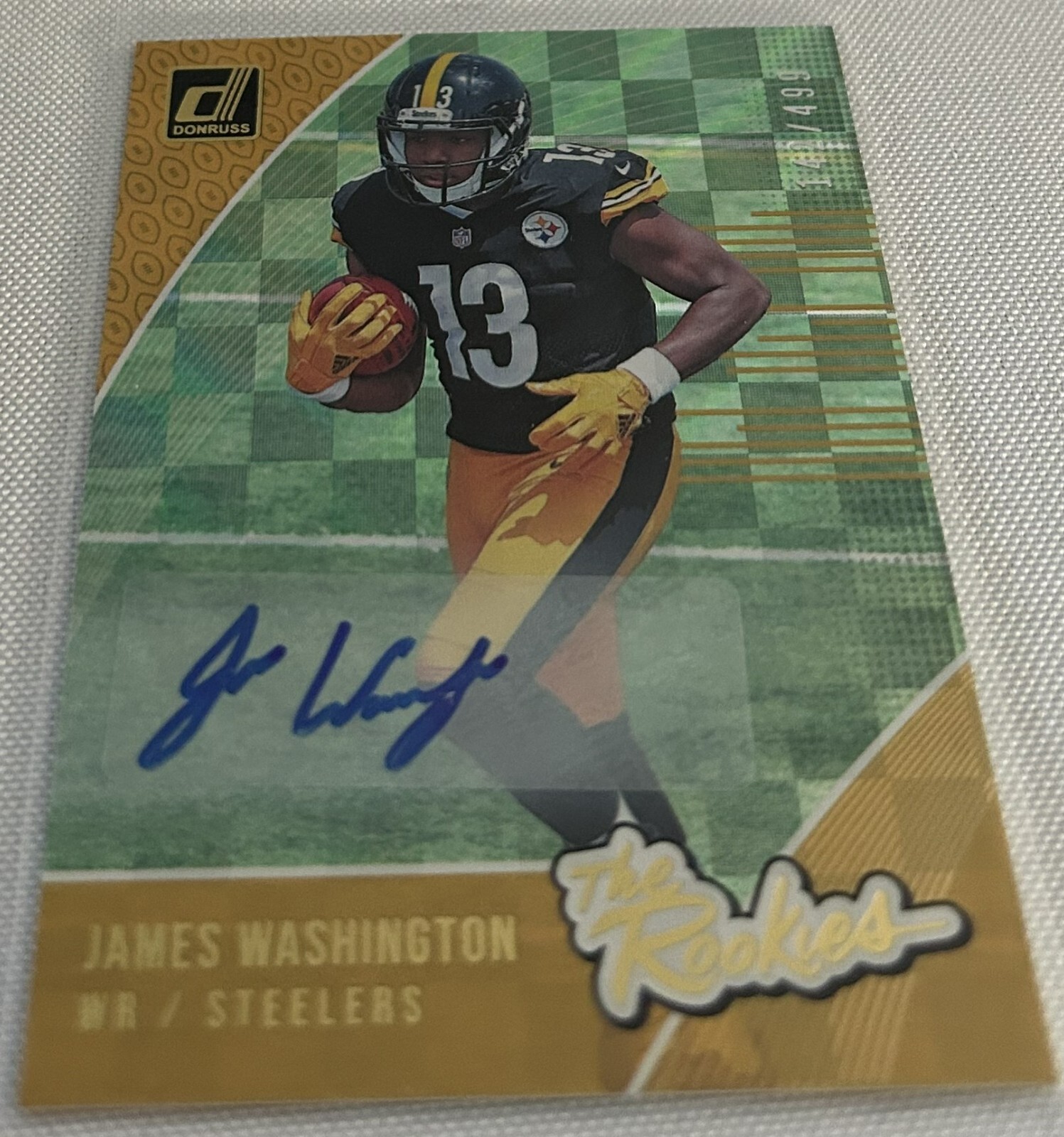 James Washington Panini Donruss the Rookies #R22 Autograph