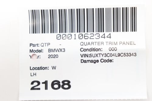 2018 - 2025 BMW X3 G01 REAR LEFT SIDE TRUNK TRIM COVER PANEL OEM 51477445817 - Bild 11 von 11