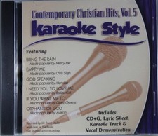 Contemporary Christian Hits Volume 5 NEW Karaoke Style CD G Daywind 6 Songs