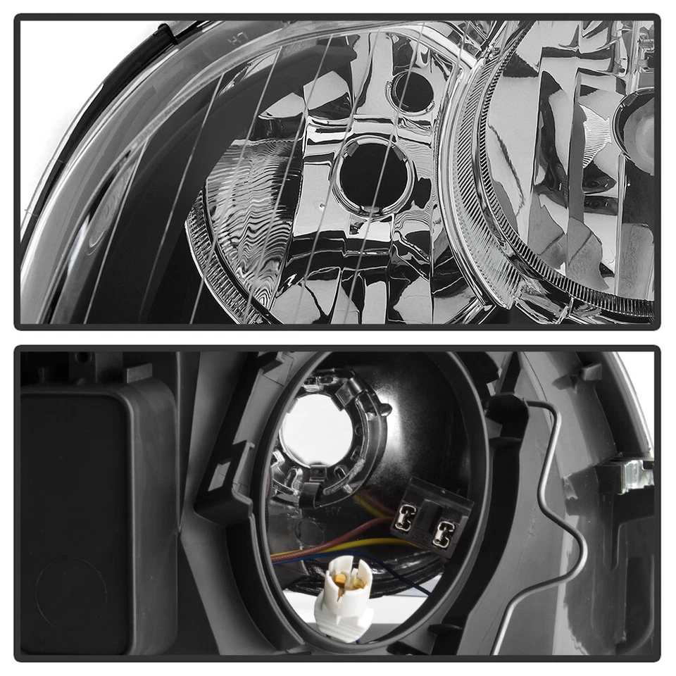 2006 2007 2008 Audi A4 S4 Halogen Headlights Black Housing Headlamps Left+Right - Image 4 of 4