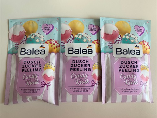 (77,72€/kg) Balea Dusch Zucker Peeling Candy Kiosk Cakepop Set 3 x 60g - Bild 1 von 2