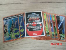 StarWars Topps Force Attax Extra alle 24 Starwars Holo und Holo Karten Nr.97-120