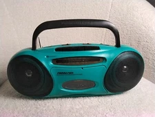 Vintage Soundesign Portaable Radio Stereo Boom box 4629TL Tape Am/FM Player plug