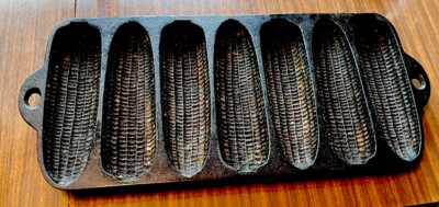 Cornbread Ring Maker Vintage CAST IRON 7 Piece CORNBREAD MAKER - Made in U S A MODEL C | eBay