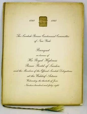 The Swedish Pioneer / PROGRAM-MENU Banquet in honour of His Royal Highness