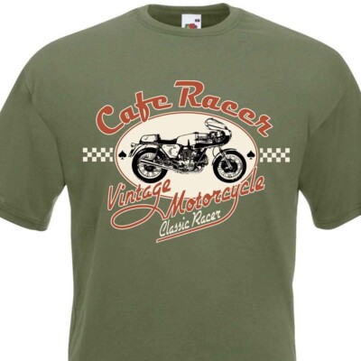 T-Shirt Cafe Racer Vintage Motorrad Ducati 750 Super Sport 1974 Moto Biker