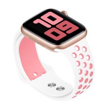 Apple Watch Sport 38mm 7000 Series Silver Aluminum Case White Sport Band  for sale online | eBay