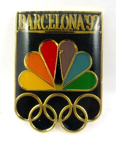 1992 Barcelona Olympic Games Pin NBC USA Media - Picture 2 of 5
