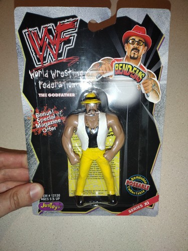 The Godfather Bend-Ems WWF Wrestling 1999 Titan Sp...