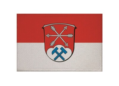 Aufnäher Bensheim OT Hochstädten Fahne Flagge Aufbügler Patch 9 x 6 cm