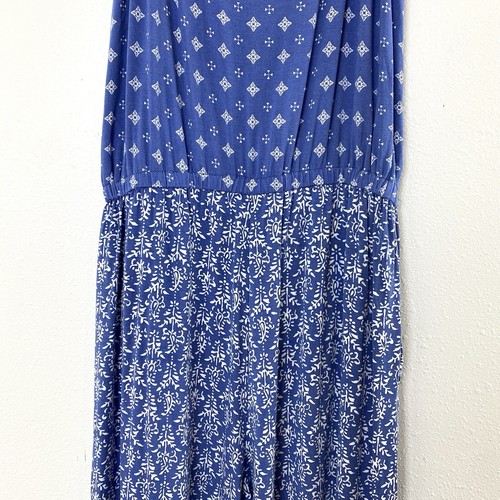 Matilda Jane Damen Lets Go Together Open Road Jumpsuit Small blau orange geblümt - Bild 9 von 13