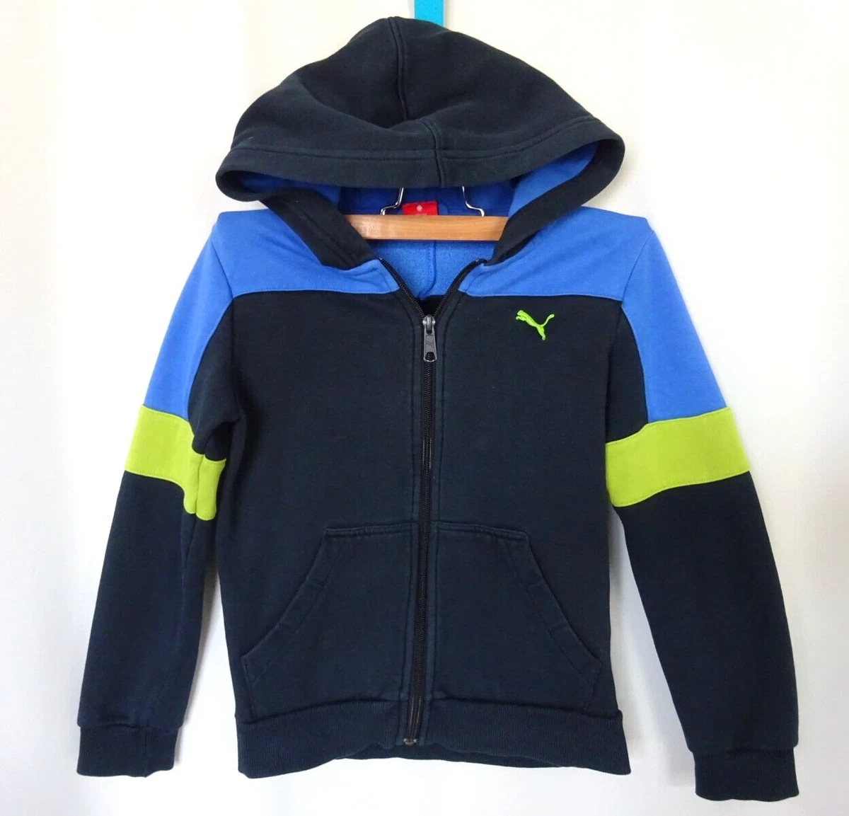 Sweat puma best sale enfant bleu