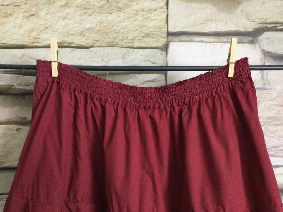 cocon.commerz PRIVATSACHEN PUSTEBLU Volantrock aus PUPPELINE himbeerrot Größe 2 - Bild 2 von 4