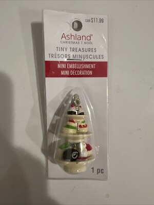 Ashland Tiny Treasures Dessert Tray Christmas Village Accessory Dollhouse