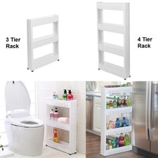Kitchen Bedroom Bathroom Food Products Organsizer Storage Rack on Wheels