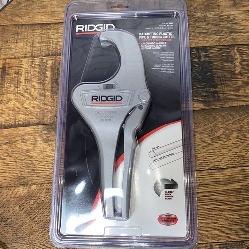 Ridgid RC2375" Ratcheting Plastic Pipe and Tubing Cutter 1/8" 2 3/8
