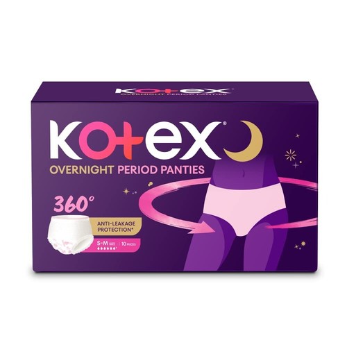 Kotex Overnight Period Panties (Small/Medium size, pack of 10 panties - Picture 6 of 6