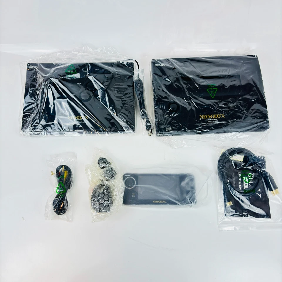 Console SNK NEO GEO X GOLD Limited Edition Complete Box Working Japan - Photo 2/4