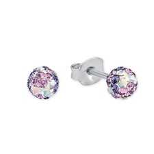 Princess Lillifee Children Earrings Silver Crystals Purple 2013162