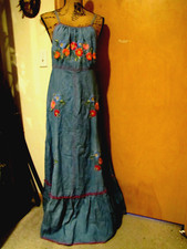 CHASING UNICORNS Long Maxi Dress Size Large! Rare!