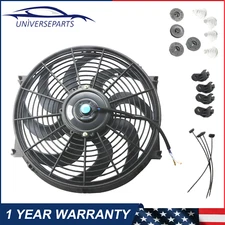 1 Pcs 14 inch Electric Radiator Cooling Fan 12V Universal Slim Pull Push Racing