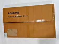 LOKEME Portable Closet 67 Inch Wardrobe Closet for Hanging Clothes (Gray)