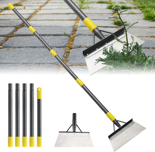 Garden Flat Shovel, Weeding Tool, 60 Inch Multifunctional Garden Cleaning Shovel
