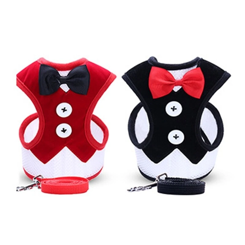 Dog Harness with Leash Set No Choke Puppy Breathable Vest for Small Dog