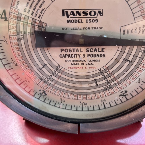 HANSON Model 1509 Postal Scale -1960 Made In Northbrook, Illinois,USA 5 - 第 8/12 張圖片