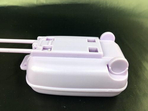 2001 Barbie Doll Purple Plastic Suitcase Only Travel Train Replacement Piece VTG - Picture 6 of 7