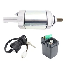 Starter & Relay & Ignition Key Switch for Kawasaki Brute Force 650 KVF650 09-13