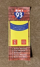 SKI 93 Ski Brochure NEW HAMPSHIRE Souvenir Travel LOON CANNON MITTERSILL TENNEY
