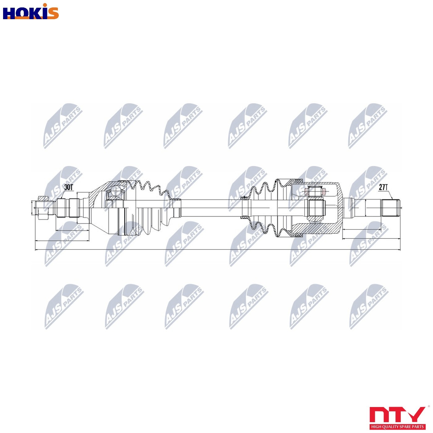Driveshaft Front Axle Automatic Transmission NPW-PL-033 NTY for SAAB OPEL - Image 9