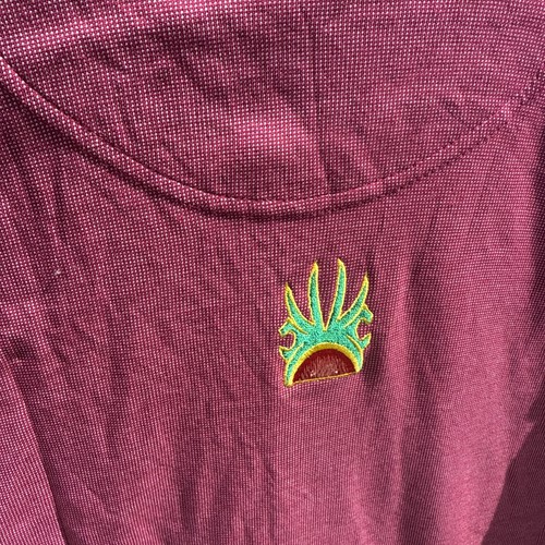 Cutter & Buck Golf Shirt Polo DryTec Bacardi Sleeve & Back Logo XL Maroon NWT - Picture 6 of 10