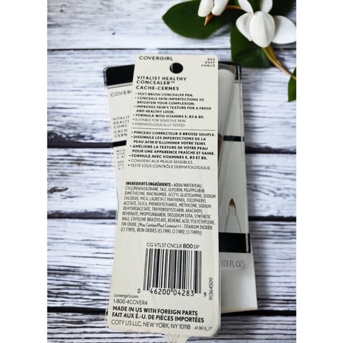 3X Covergirl Vitalist Correttore 800 Profondo NUOVO  - Foto 2 di 2