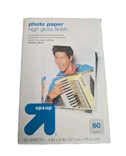 Up & Up  Photo Picture Paper High Gloss Finish 4x6 60 Sheets New