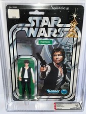 Star Wars Vintage Kenner 1978 Han Solo 12 Back  Very Clear   HIGH GRADE AFA 85