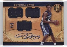 2016 Panini Gold Standard Rookie Jersey Triple 83/99 Deyonta Davis #293 Auto 2a8
